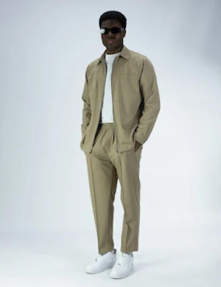 Coordinato SOLDIER con zip beige