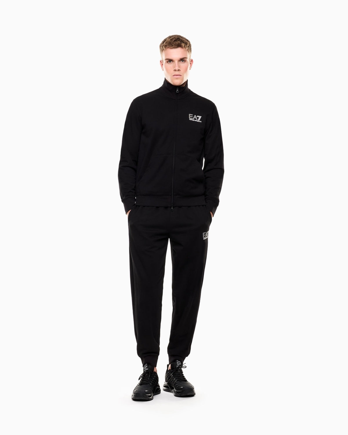 Tuta ARMANI stampa retro logo black