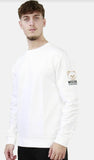 Felpa Moschino white logo orsetto