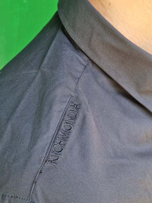 Camicia RICHMOND X nera logo lato cuore