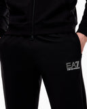 Tuta ARMANI stampa retro logo con cappuccio black
