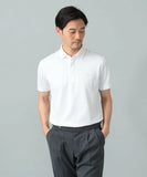 Polo LACOSTE bianca con logo in tinta