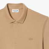 Polo LACOSTE fango con logo in tinta
