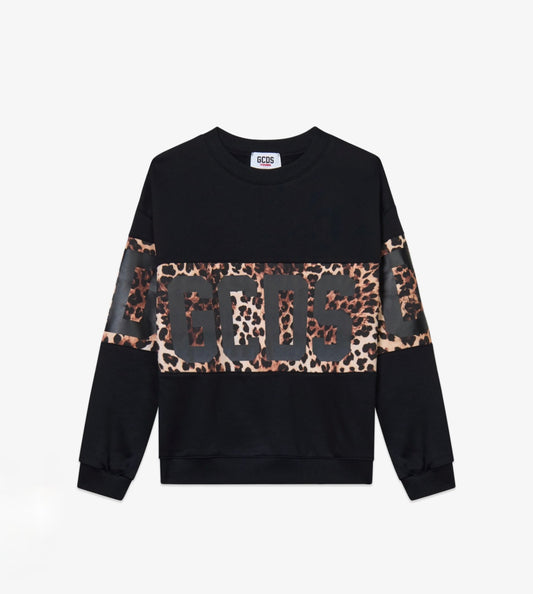 Felpa GCDS DONNA LIMITED fantasia  animalier girocollo