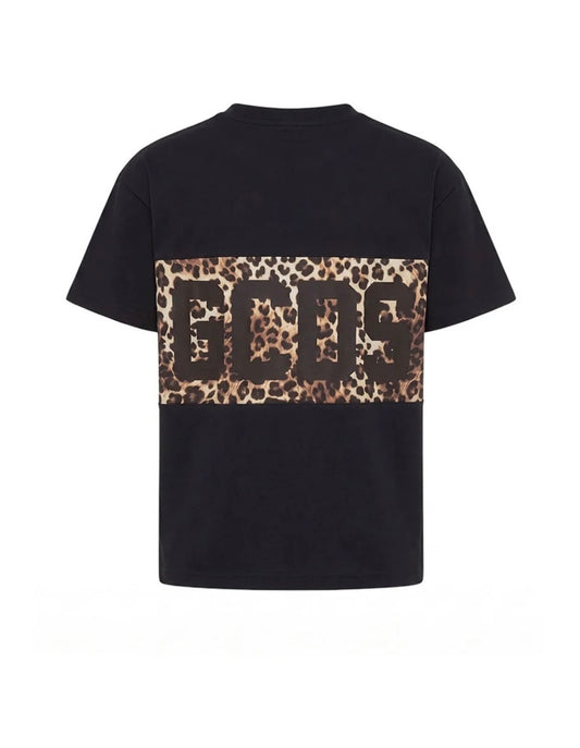 T-shirt GCDS DONNA effetto animalier