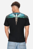 T-shirt BURLON CON ali sfumate azzurre e verde