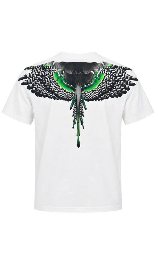 T-shirt BURLON stampa retro sfumatura nero e verde