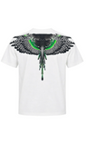 T-shirt BURLON stampa retro sfumatura nero e verde