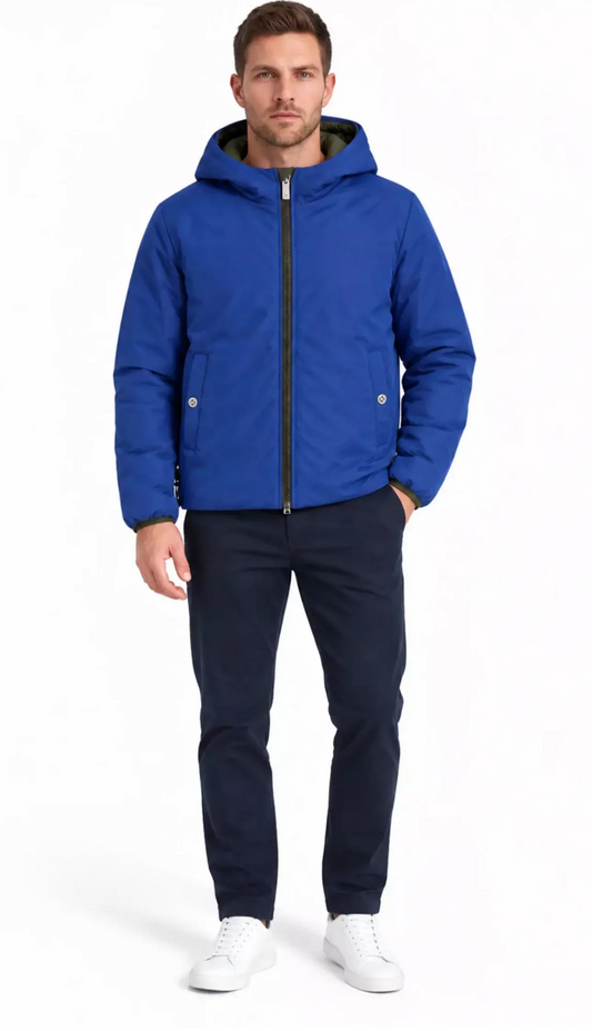 Giubbotto RICHMOND DOUBLE FACE verde/ blu
