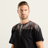 T-shirt BURLON con ali multi logo versione bianca e nera