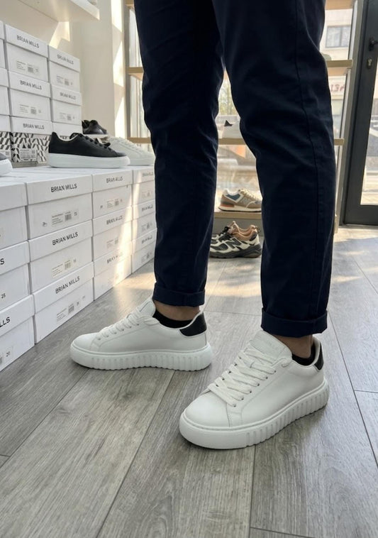 Scarpe BRIAN MILLS bianca e nera