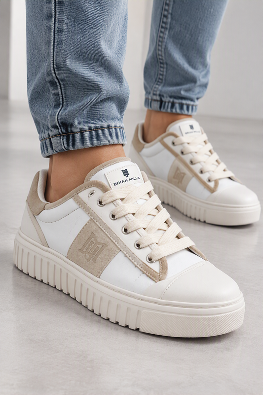 Scarpe BRIAN MILLS con inserti in camoscio