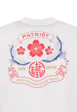 T-shirt PATRIOT BIANCA retro stampa