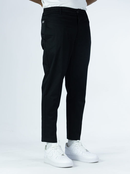 Pantalone cotone SOLDIER nero