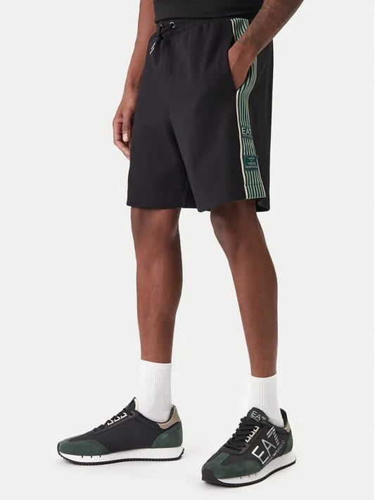 Completo ARMANI black logo laterale green