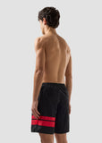 Costume GCDS black logo rosso