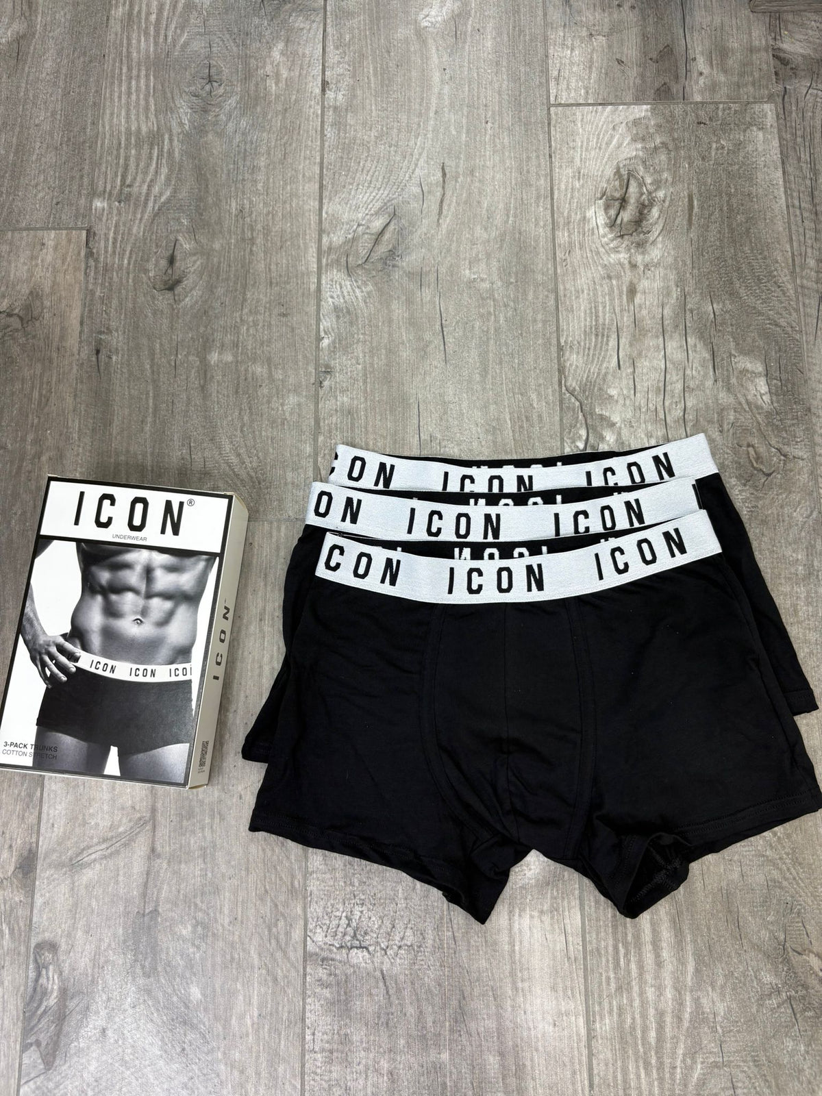 Boxer ICON black tripack