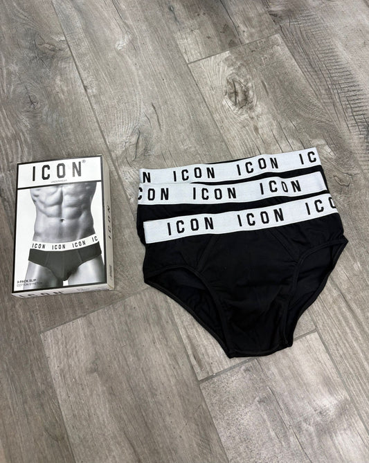 Slip ICON black tripack