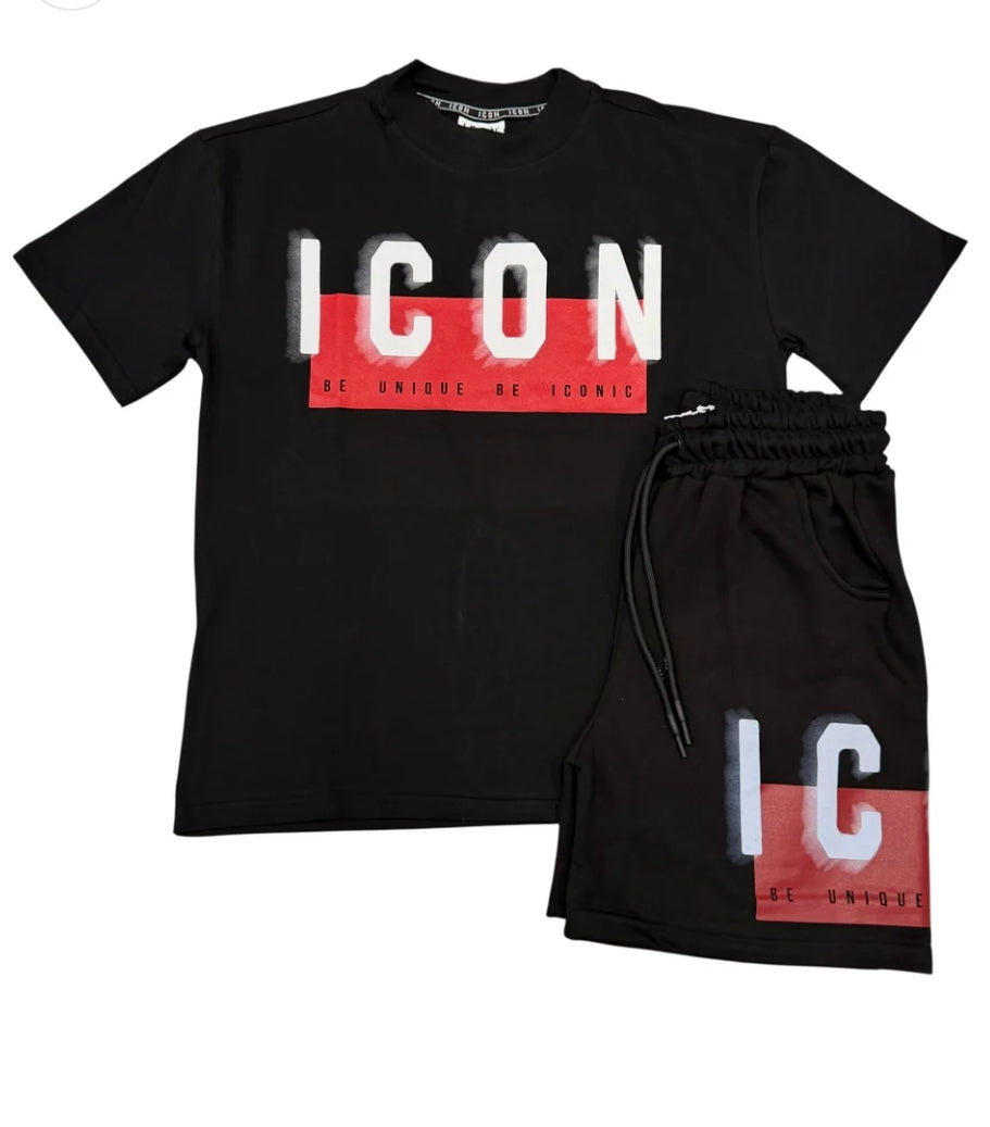 Completo ICON banda logata Red e white