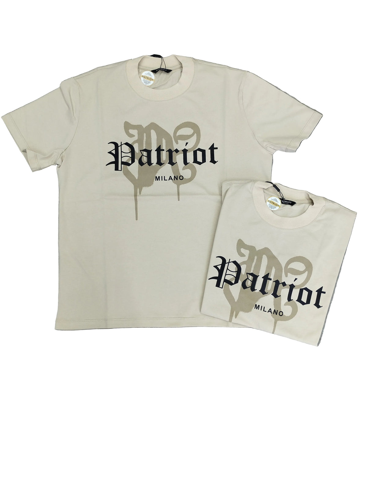 T-shirt PATRIOT sabbia stampa avanti