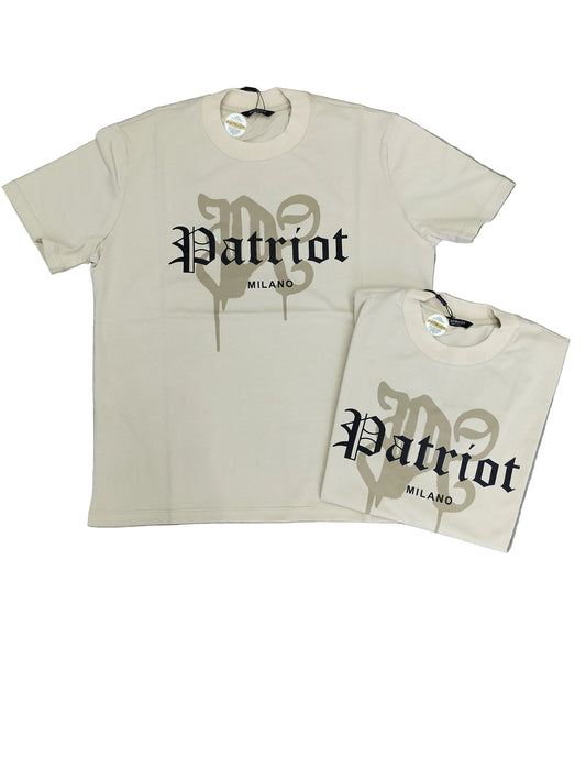T-shirt PATRIOT sabbia stampa avanti