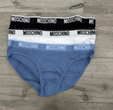 Slip MOSCHINO tripack bianco azzurro e nero
