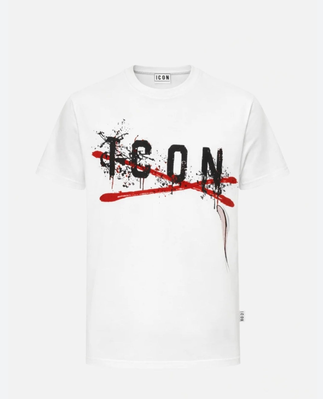 T-shirt ICON total white logo X