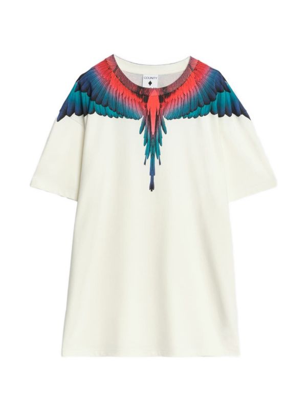 T-shirt MARCELO BURLON WHITE multicolor
