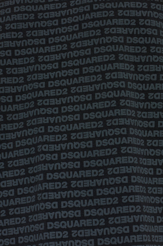 T-shirt DSQUARED2 total black monogram