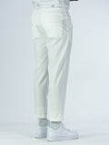 Pantalone cotone SOLDIER modello capri bianco
