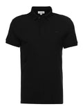 Polo LACOSTE nera con logo in tinta
