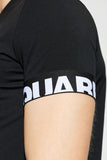 T-shirt DSQUARED2 fascia logata bianca
