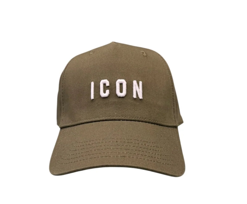 Cappello ICON logo basic verde militare