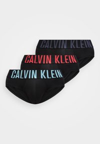 Slip CALVIN KLEIN tripack multicolor grigio rosso e azzurro