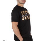 T-shirt ICON black logo oro