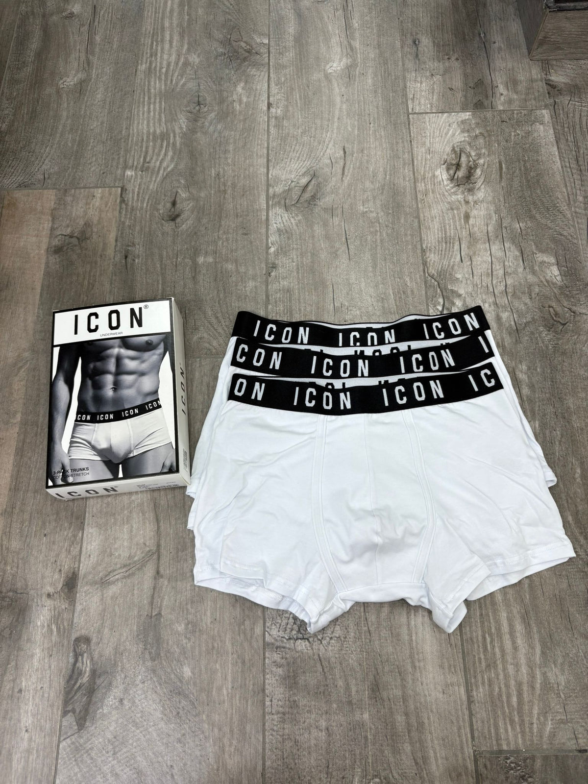 Boxer ICON WHITE tripack