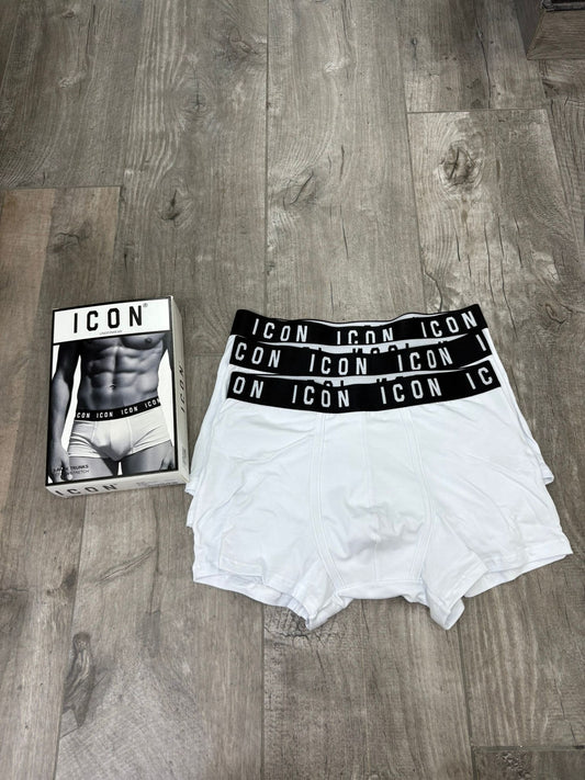 Boxer ICON WHITE tripack