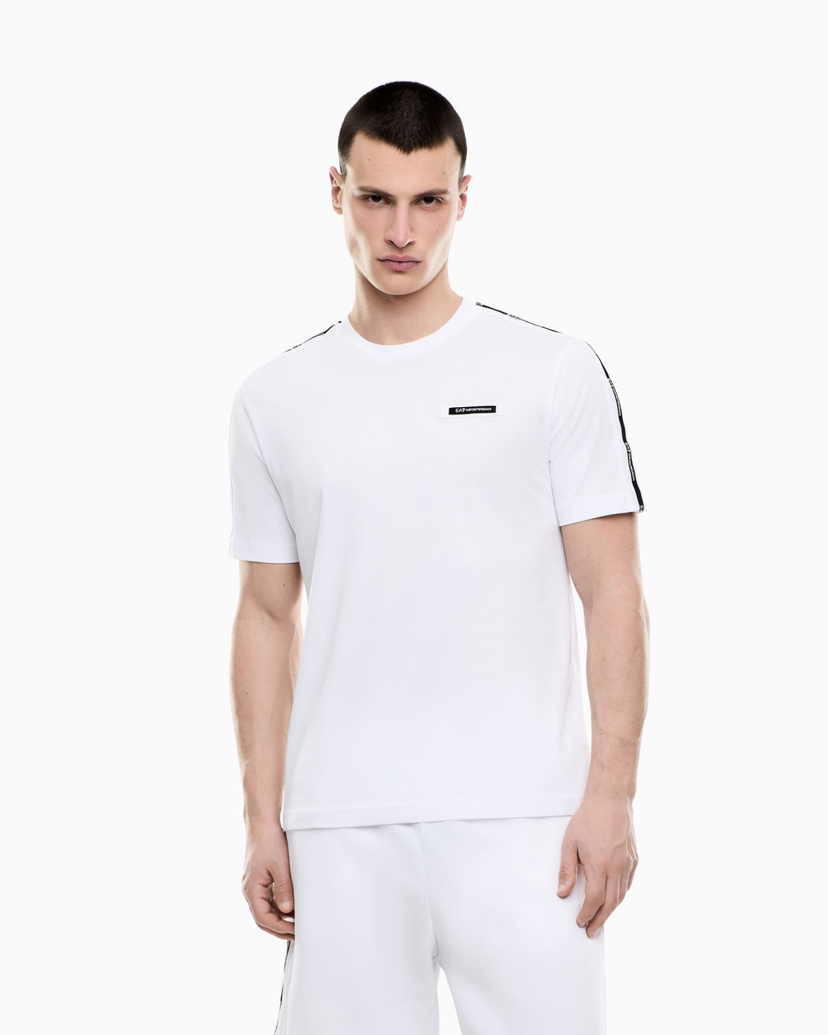 Completo ARMANI bianco con banda nera