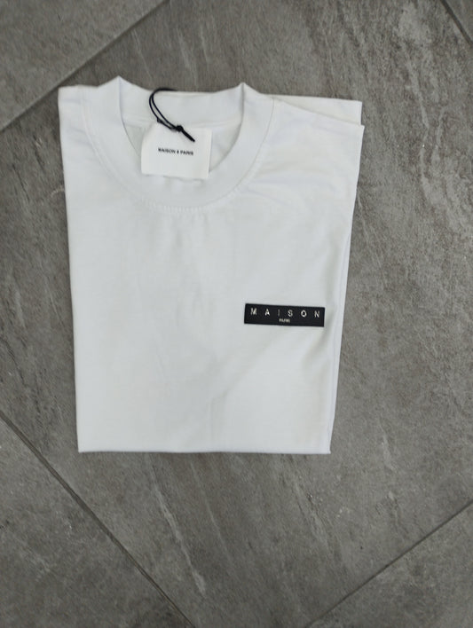 T-shirt MAISON 9 PARIS vari 2 con placchetta logo