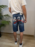 Shorts ICON logo retro White e Red