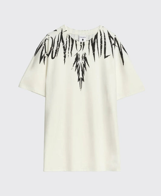 T-shirt MARCELO BURLON stampa avanti e retro