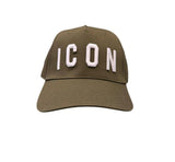 Cappello ICON maxi logo verde militare