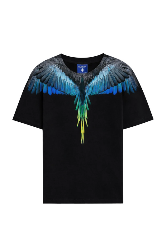 T-shirt MARCELO BURLON acquila blu
