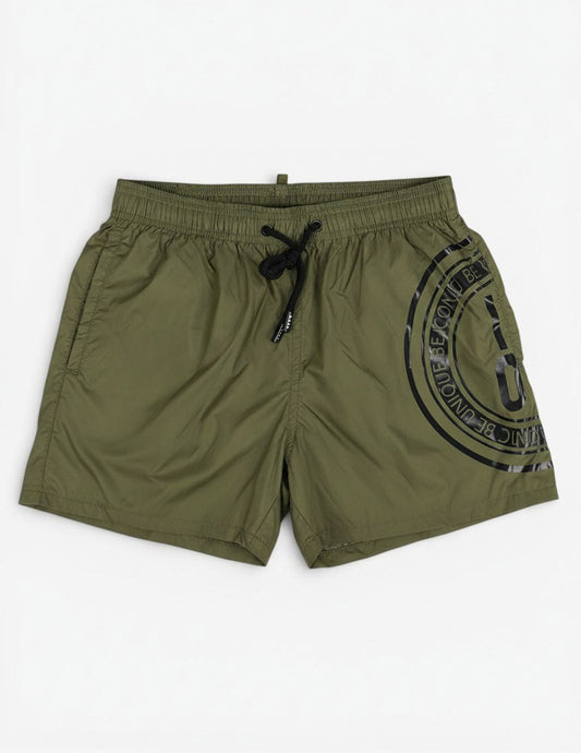 Costume ICON verde militare stampa logo circolare