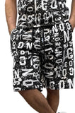 Completo ICON total black monogram bianco