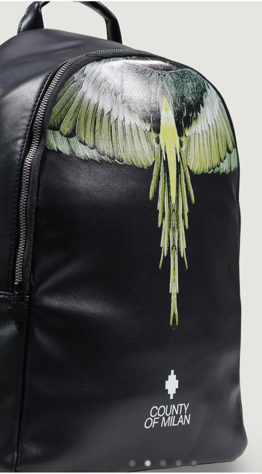 Zaino BURLON tutto in pelle aquila green