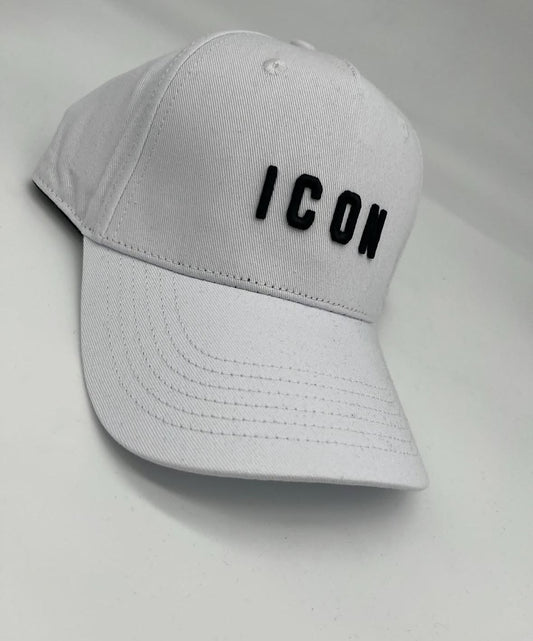 Cappello ICON logo basic white