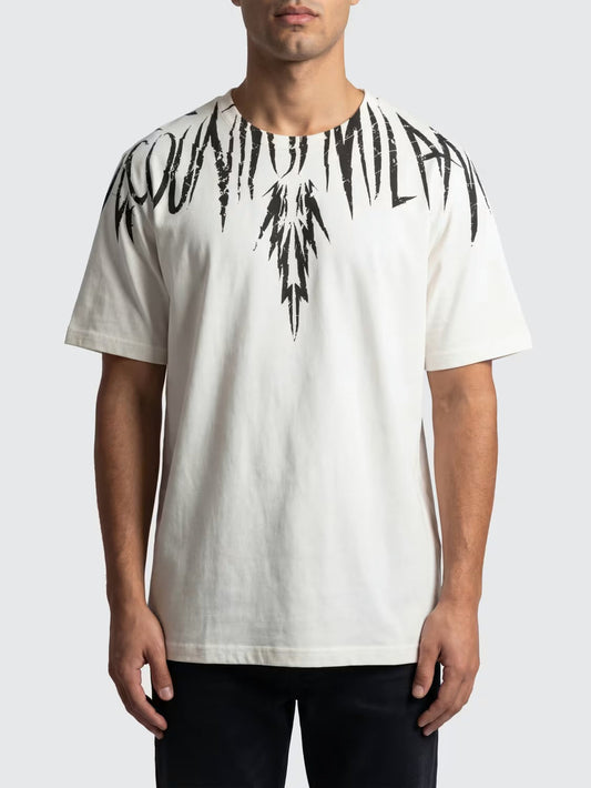 T-shirt MARCELO BURLON stampa avanti e retro