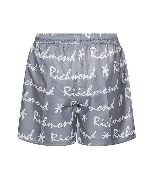 Costume RICHMOND grigio scritta logo corsivo bianca