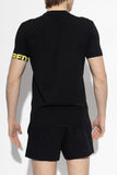 T-shirt DSQUARED2 fascia logata gialla